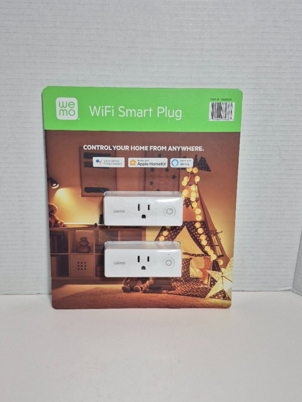 Wemo WiFi Smart Plug 2 Pack White 1068540 Apple HomeKit Alexa Google Assistant